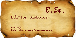 Bátor Szabolcs névjegykártya